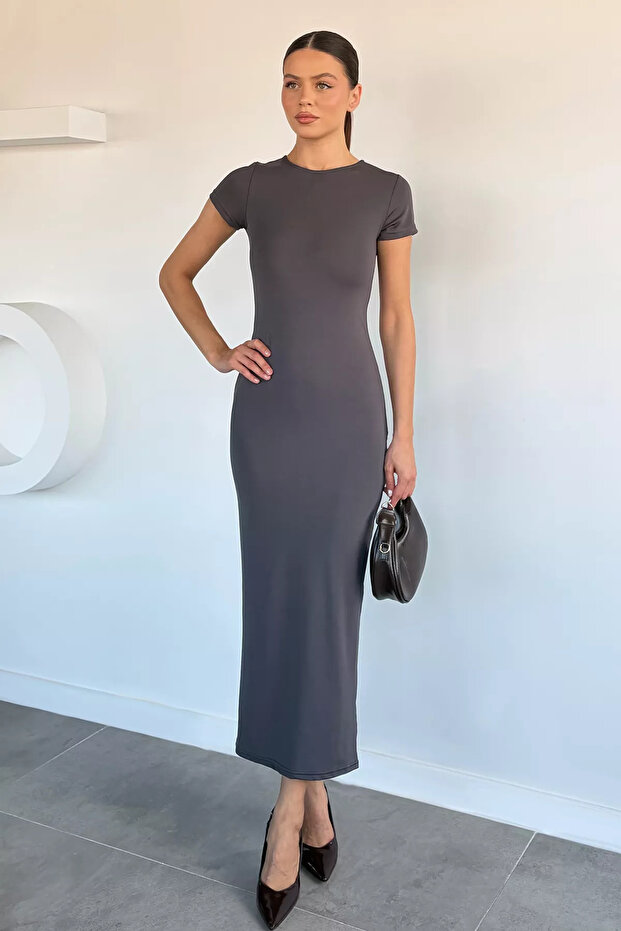 Smoked Women's Lycra Basic Dress