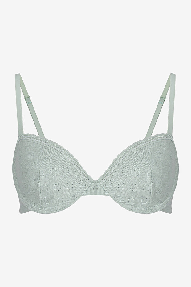 Women Daylift Pointel Light Green Lifting Wired Bra