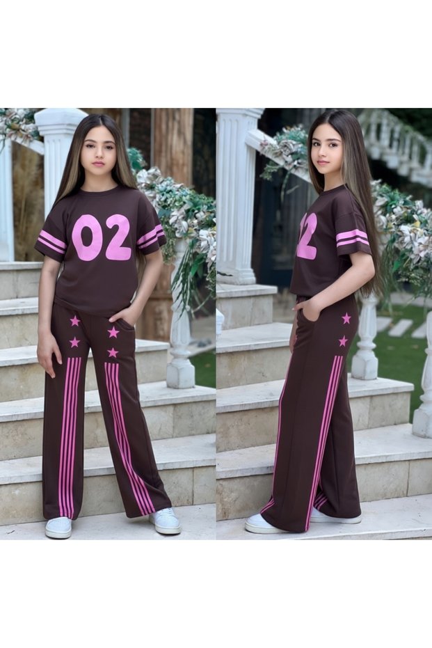 Girl's and Teenager's 2-Piece Palazzo Modal Set