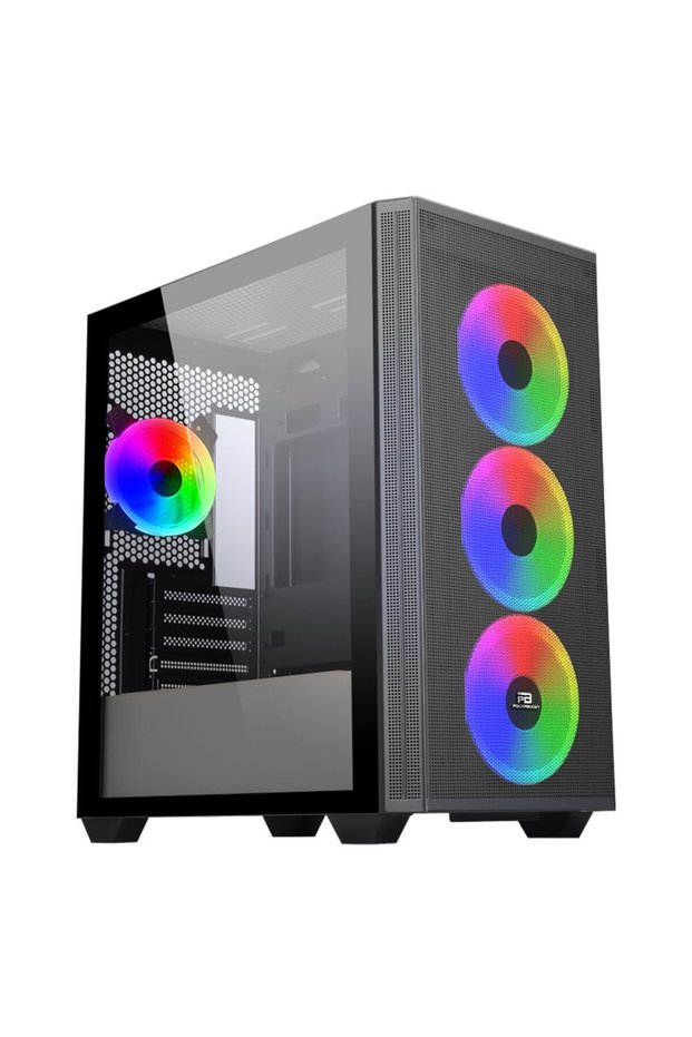 Power Boost Jbst-Pbp2252Bb Powerless Black Mid Tower Atx Case