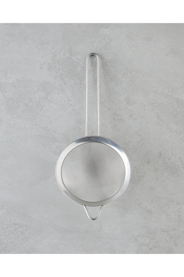 Stainless Steel Colander 14 cm Gray, Stylish and Durable Design