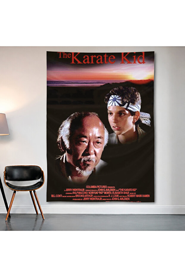 The Karate Kid Wall Covering Wall Tapestry First Quality Satin Fabric Poster