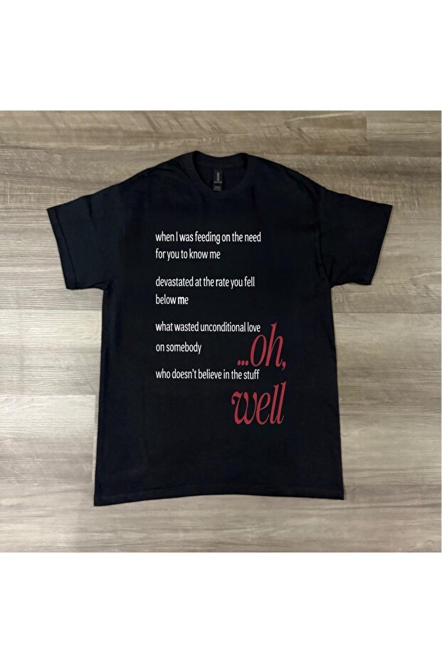 Oh Well Printed Unisex Oversize T-Shirt