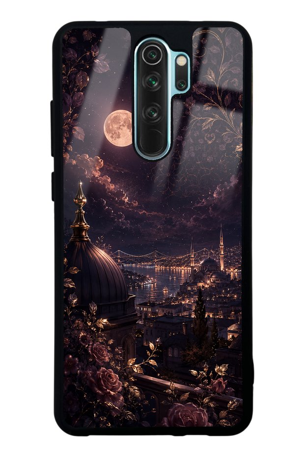 Xiaomi Redmi Note 8 Pro Rosewood Bosphorus Night Design Glossy Phone Case