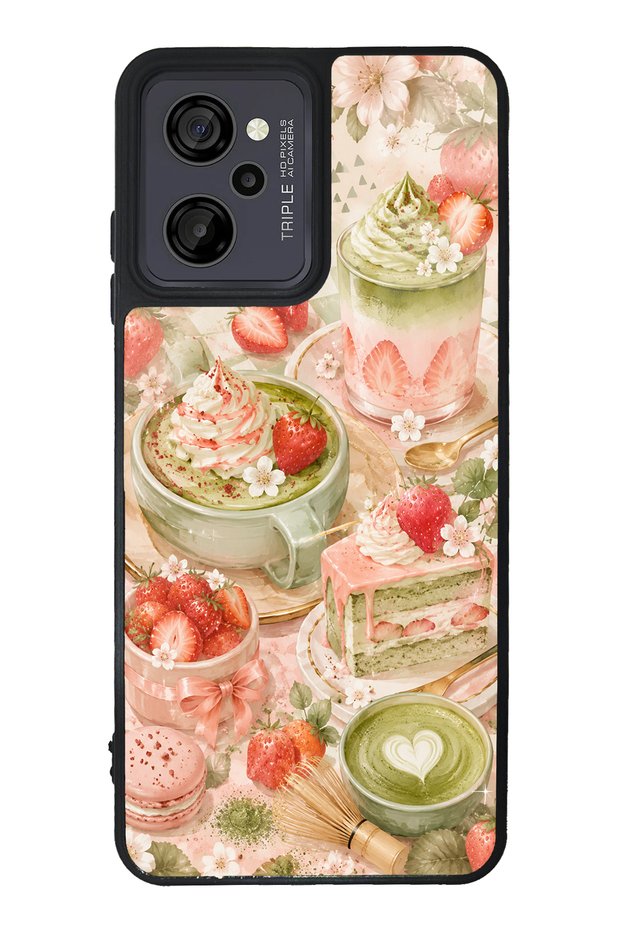 Casper M40 Blush Matcha Garden Design Glossy Phone Case