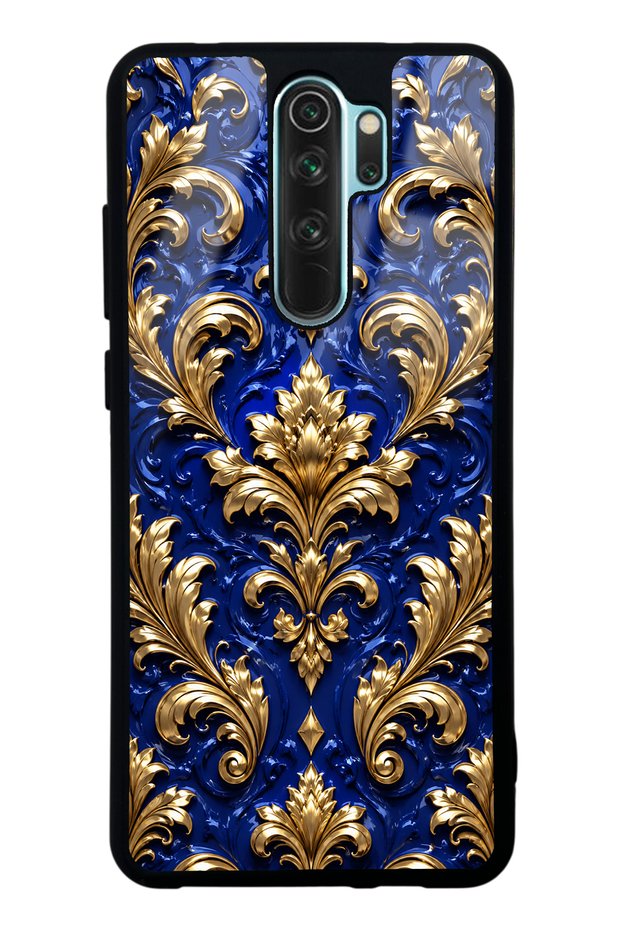Xiaomi Redmi Note 8 Pro Royal Sapphire Baroque Design Glossy Phone Case