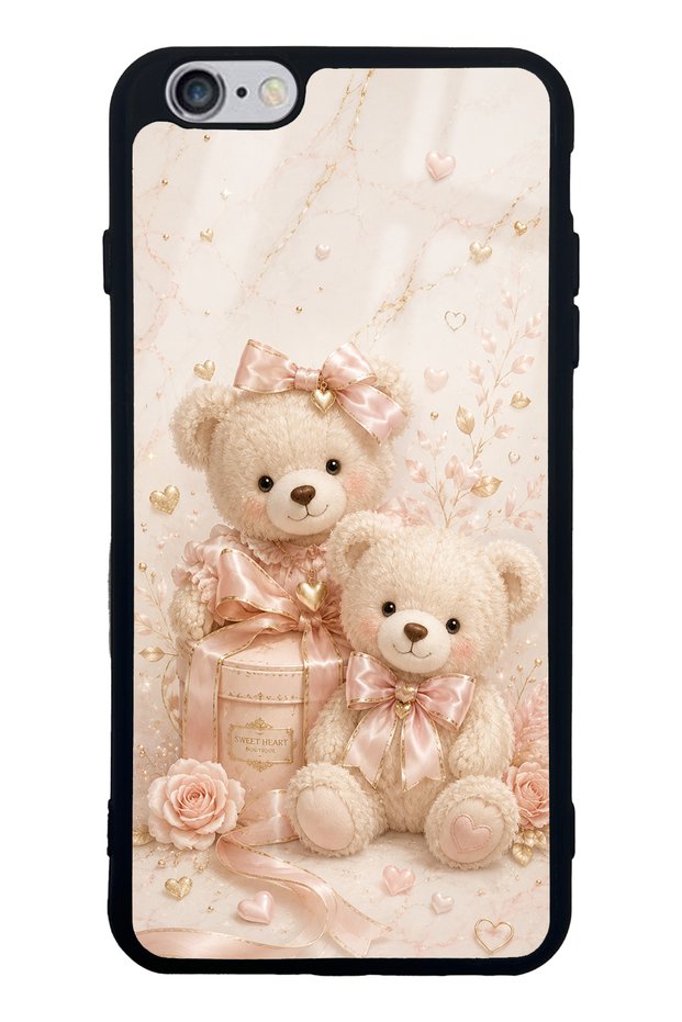 iPhone 6 Plus Sweetheart Teddy Design Glossy Phone Case