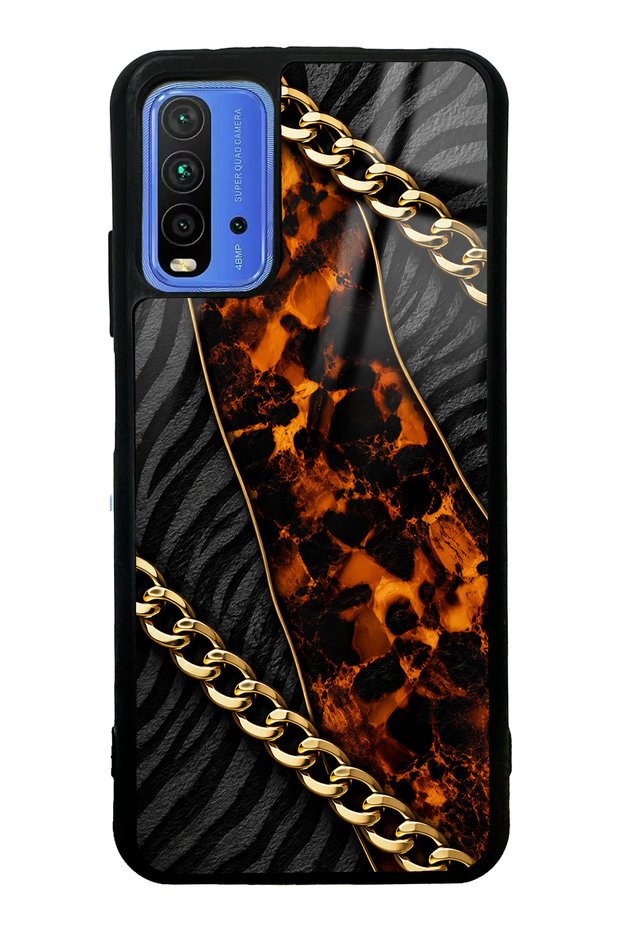 Xiaomi Redmi 9t Golden Eclipse Design Glossy Phone Case