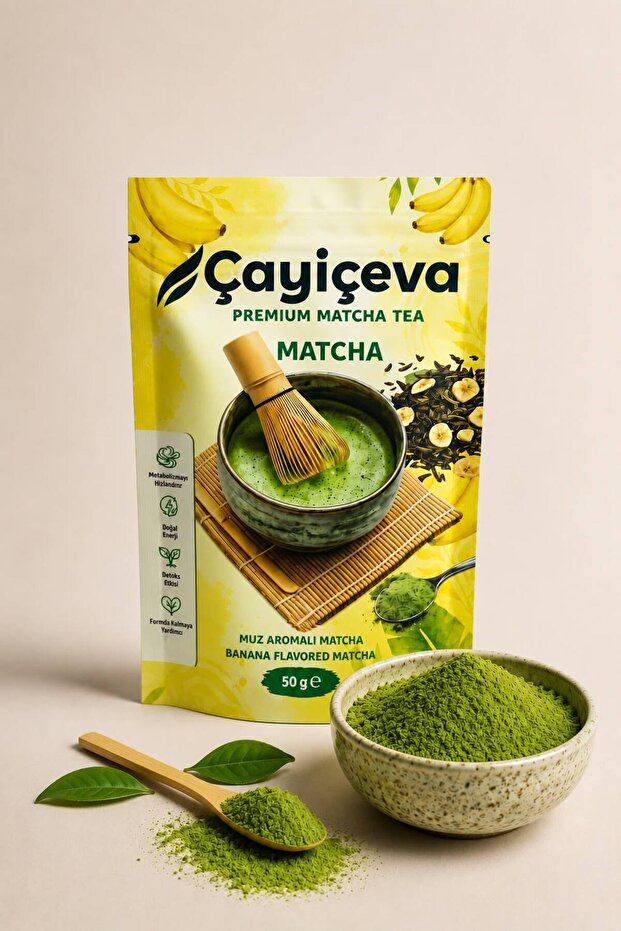 Banana Flavored Matcha, Banana Matcha 50 Gr