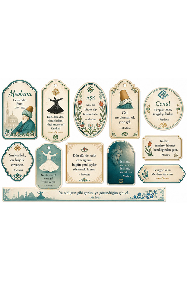 New Year Themed Sticker Set (21X30 cm 1 Set)