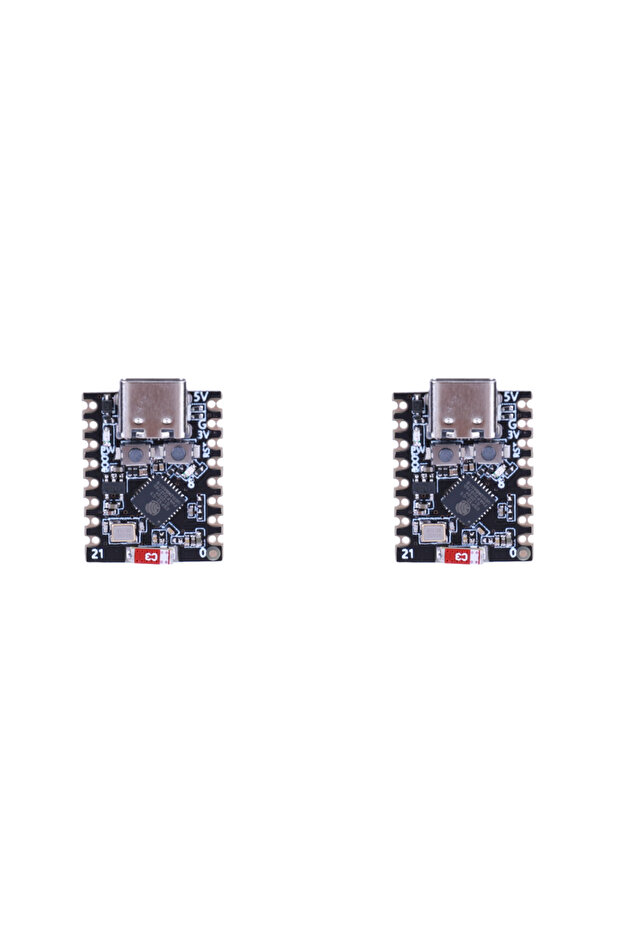 لوحة تطوير VODOOL غير ملحومة من نوع ESP32-C3، لوحة واي فاي وبلوتوث متوافقة فائقة الصغر، قطعتان (10-1PCS)