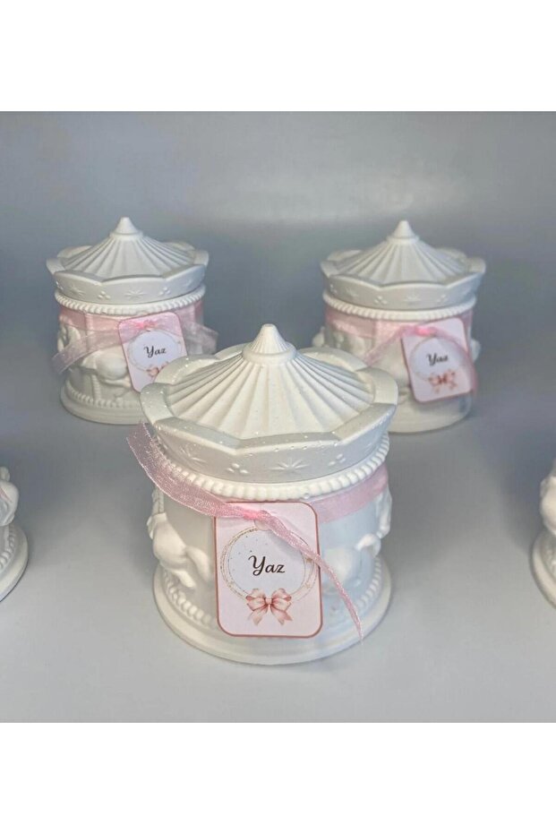 Newborn Distributions, Round Concrete Candle