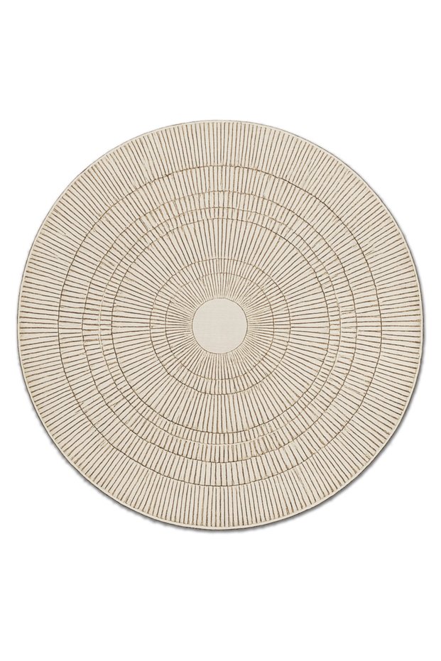 Sdt Plain Patterned Round Modern Woven Base Decorative Carpet Sdtamor2212