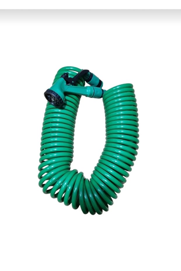 15 Meter Spiral Garden Hose Flexible Watering Hose Car Wash and Garden Watering Hose