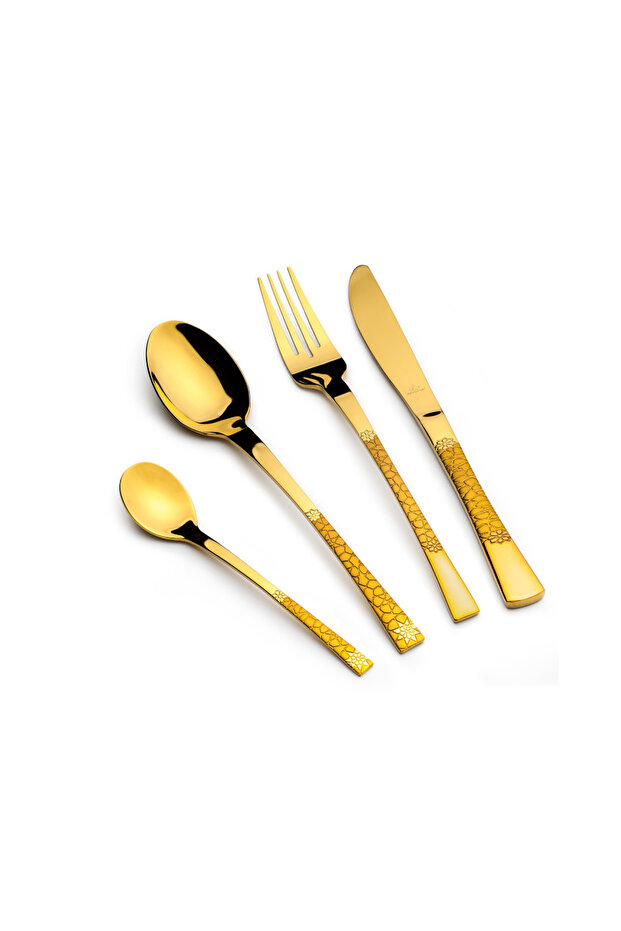 Stainless Steel Cutlery Sets 38 pcs Gold
