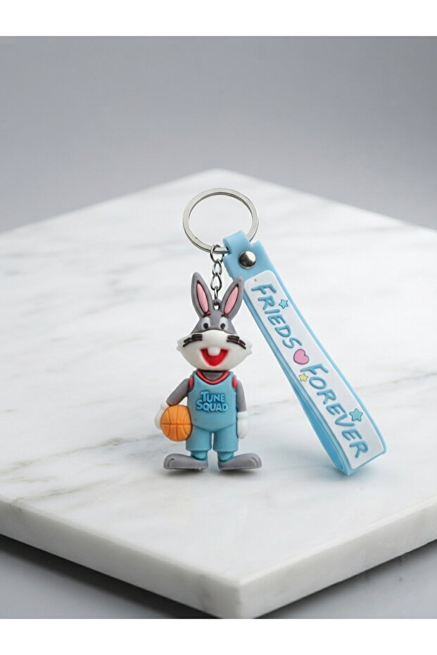 3D Cute Bugs Bunny Keychain and Bag Charm Blue-Grey – Friends Forever Design
