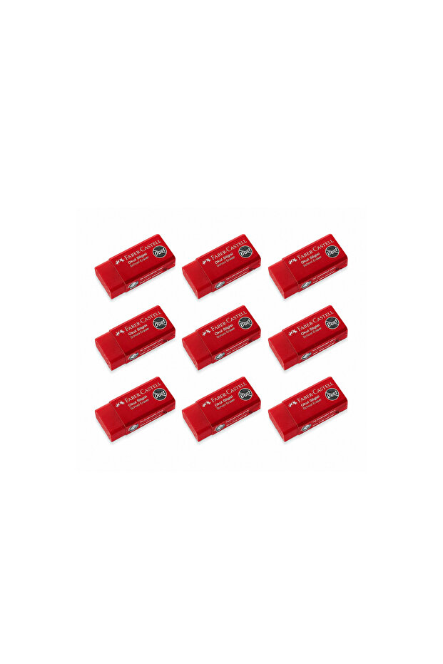 9 Pieces of Faber School Erasers Small Size