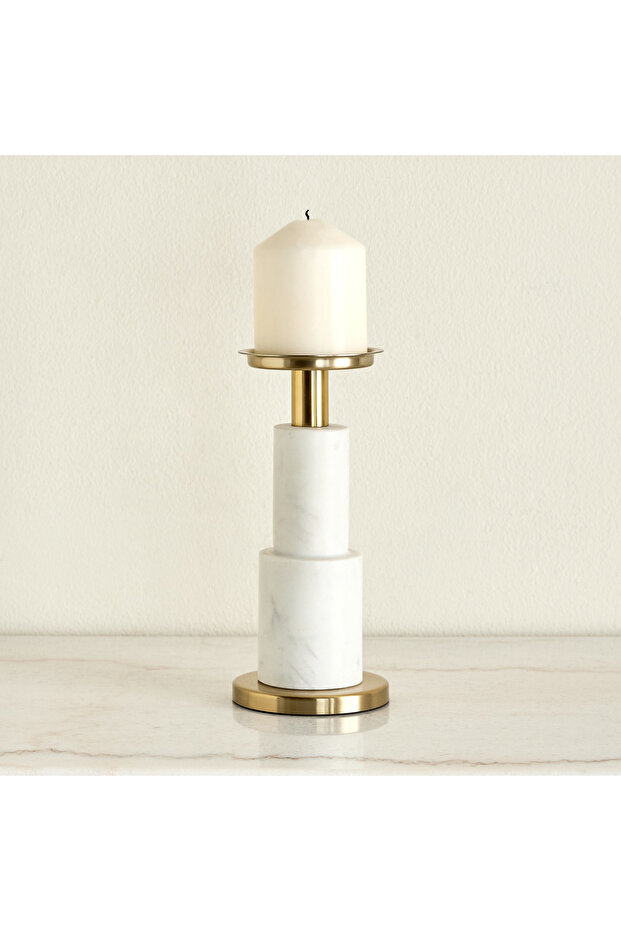 Huda Sable Pillar Candleholder