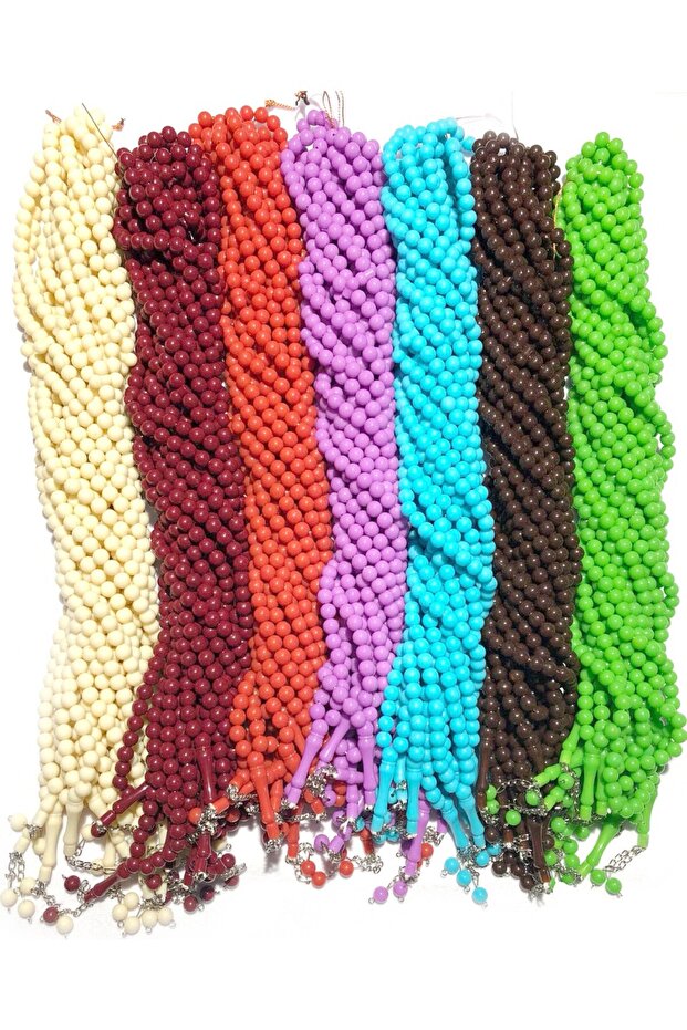 Tesbih, 10 Mlm, 99 Lu Tesbih, 80 Pieces, Mixed Colors, Tesbih for Distribution, Hajj Umrah Tesbih, Mevlid Gift, Mevlid Gift, Mevlid Gift