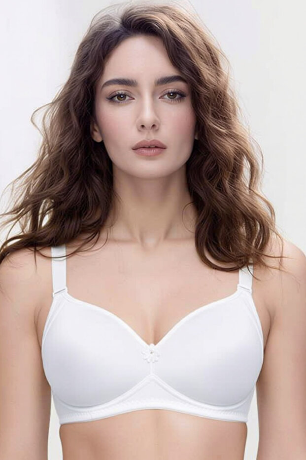 Covered Underwire-Free Minimizer Bra – Supportive and Comfortable Design