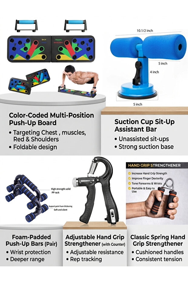 Home Gym equipment, bundle of 5 home gym equipment, 5in1 exercise machine