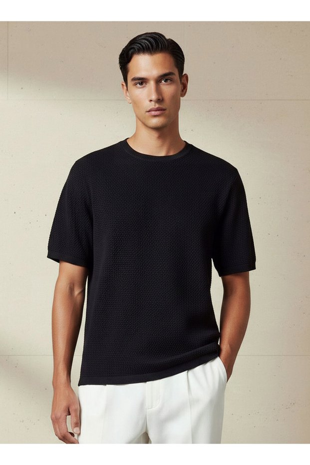 POPCORN CREW NECK FLAT TEE