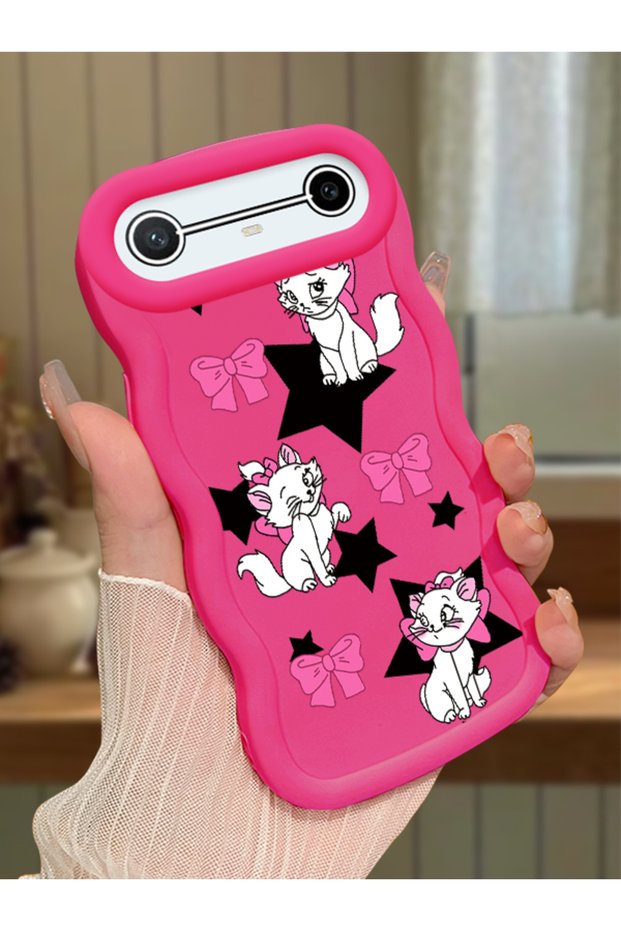 Tecno Pova Slim Compatible Case Camera Protector Red Silicone Couple Phone Case Character Pattern