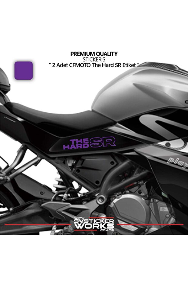 Cfmoto the hard sr sticker high quality foil 2 pcs sticker decal