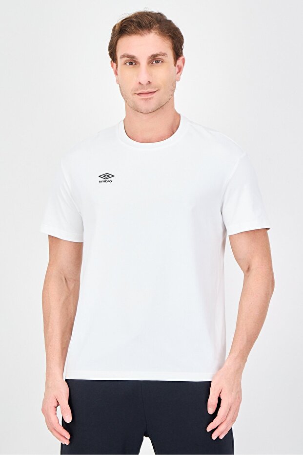 Men Sportswear Fit Short Sleeve Training T-Shirt, White
