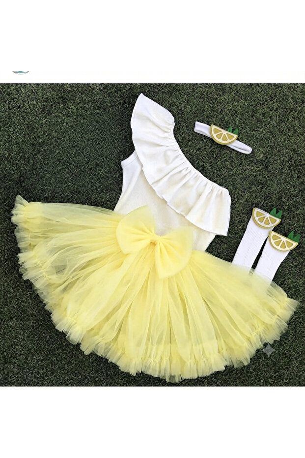 Girl's Tutu and Badili Lemon Set