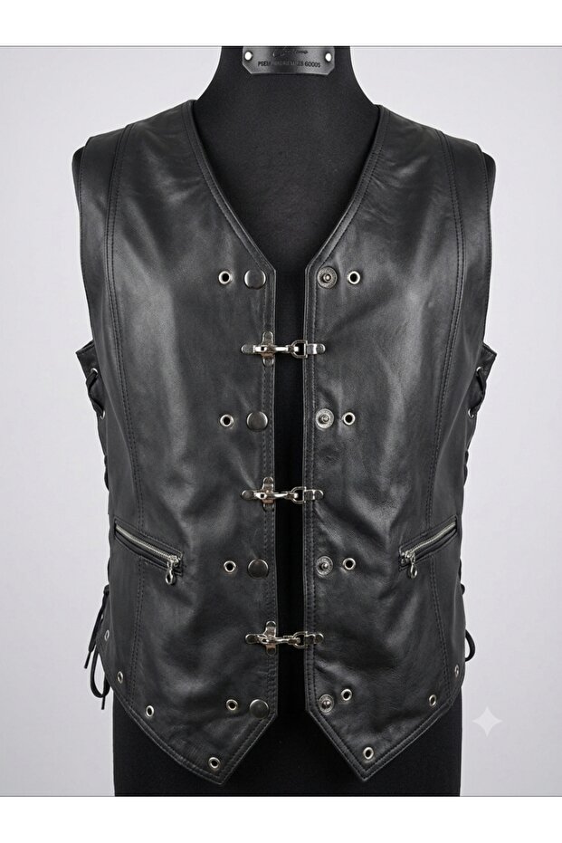 Genuine Leather Women's Chopper Biker Leather Vest