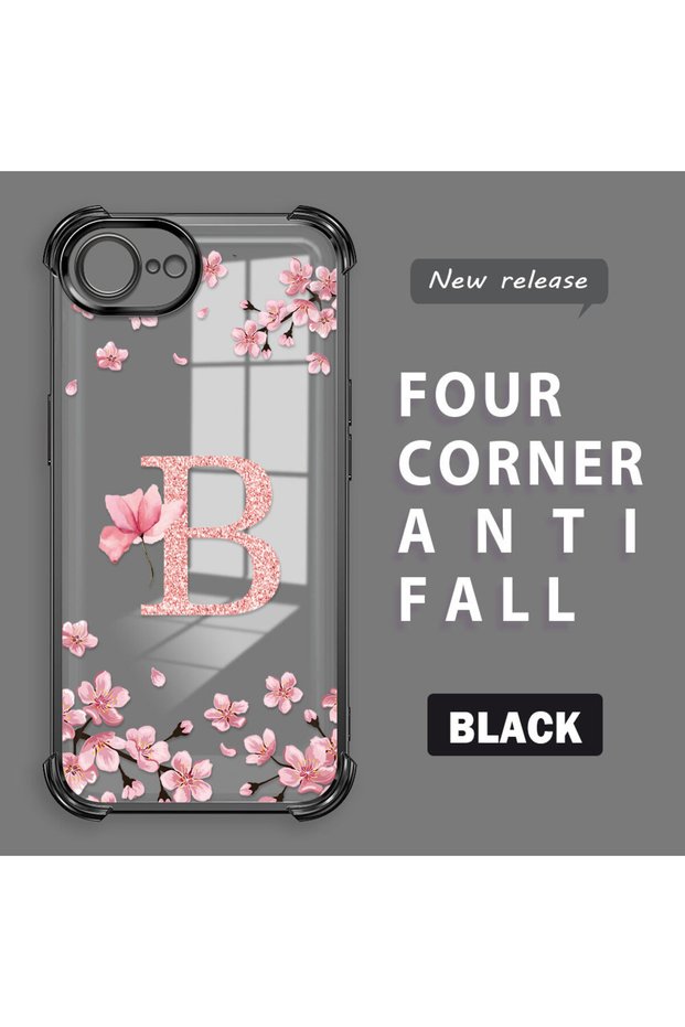 iPhone 16E/17E Compatible Transparent Back Four-Corner Reinforced Impact Protection Silicone Case