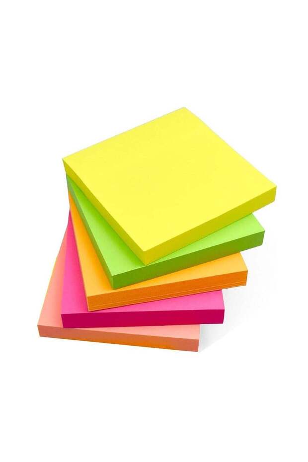 Sticky Notes 76mmx76mm 500 Sheets Self Adhesive Sticky Pads for Office, School, Home & Study Notepads for Planner, Reminder, To-Do List Writable Paper Notes in 5 Colour