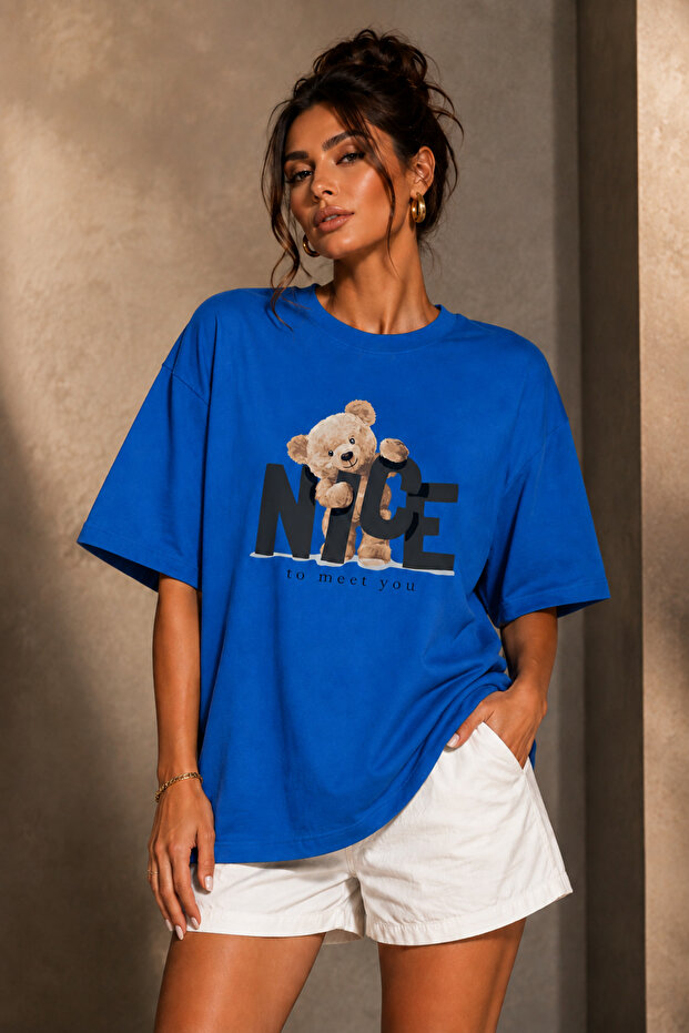 Premium Nice Printed Unisex Oversize Women's T-Shirt Cotton Oversize T-Shirt