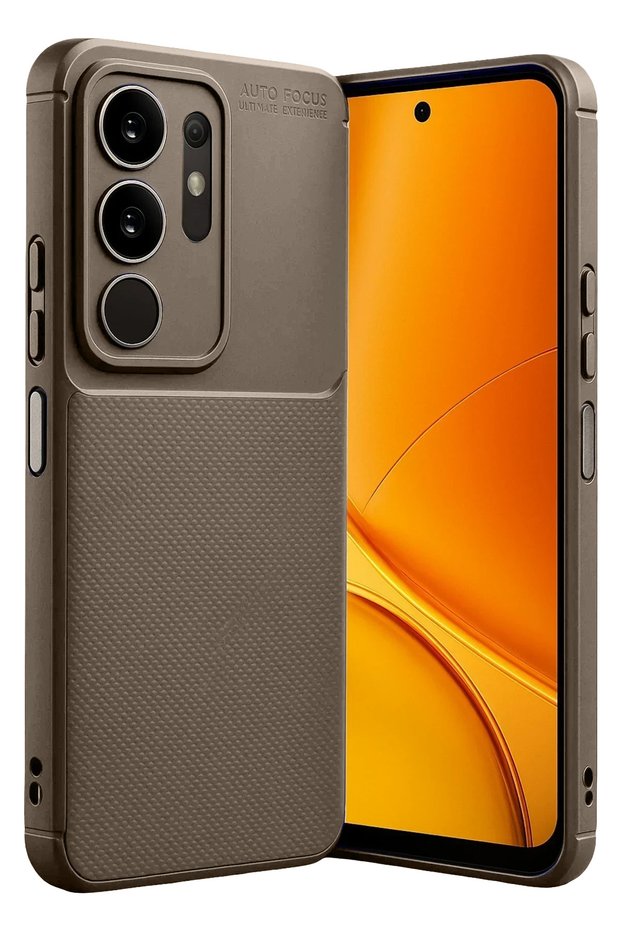 Aconcept Vivo Y29 4g Auto Focus Carbon Cover (73554) - Brown