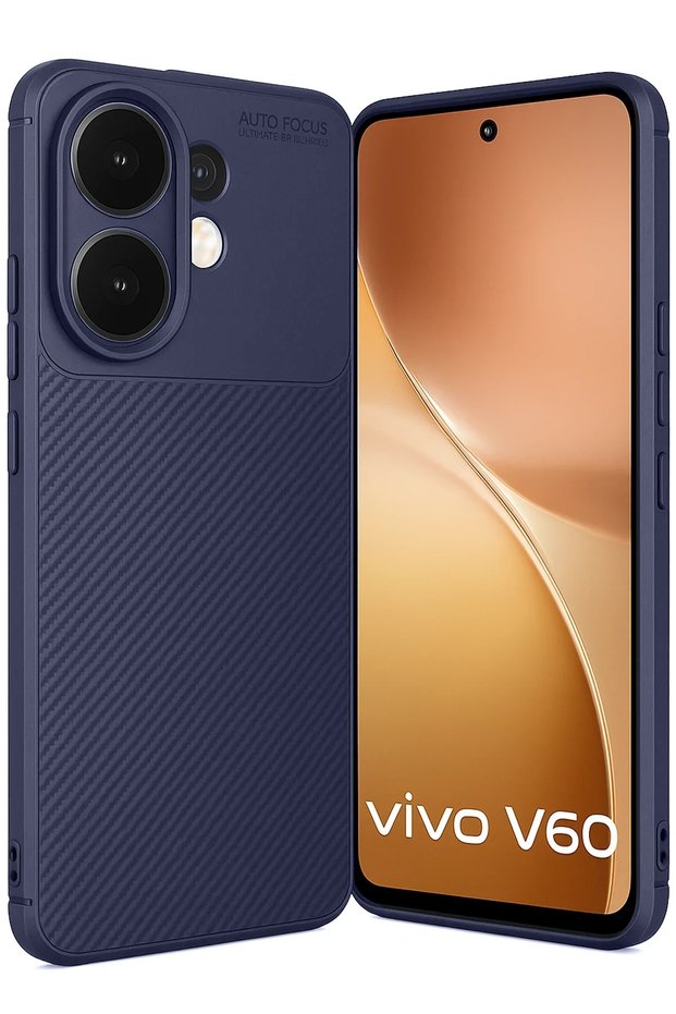 Aconcept Vivo V60 5g Auto Focus Carbon Cover (90336) - Navy Blue