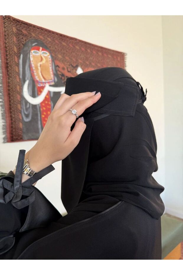 عباية + خمار + نقاب إسلامي + طرحة بكج إسلامي متكامل رقم 1