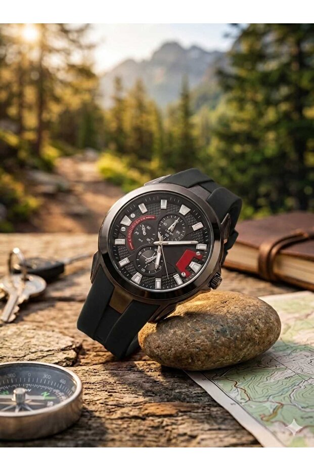 Silicone Band Men's Wristwatch