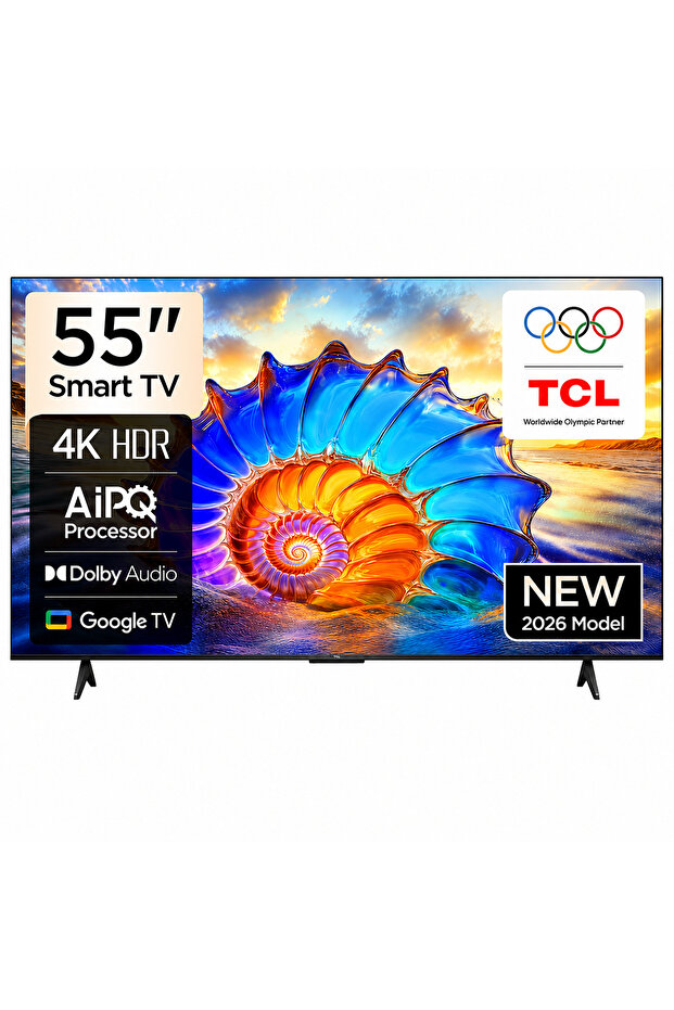 55 Inch P61L 4K HDR Smart Google TV (2026 Model) With AiPQ Processor, HVA Panel, HDR 10+, 60Hz, Dolby Audio - 55P61L Black
