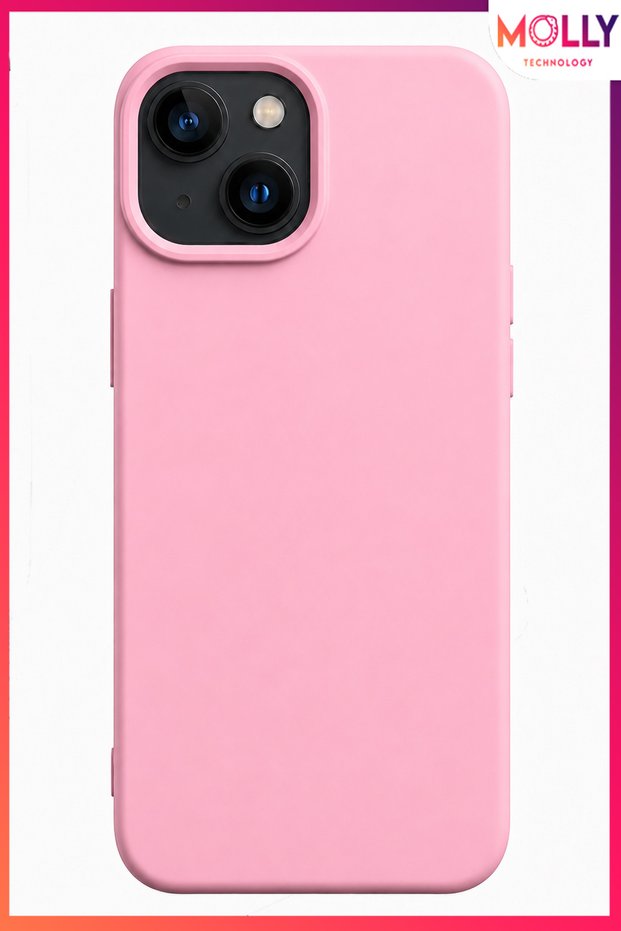 Cotton Candy Liquid Inside Velvet Matte Silicone Case for iPhone 15 Plus