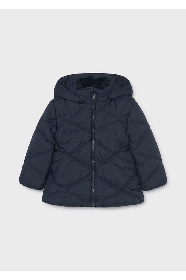 Girl's Hooded Lined Coat School Coat 415