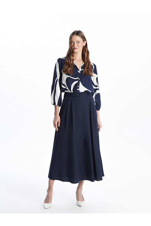 Trendlucky Standard Fit Poplin Women's Skirt with a Difference