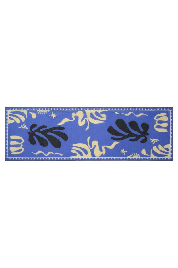 Silk-Cotton Blend Voile Mini Pareo Printed in Ventura