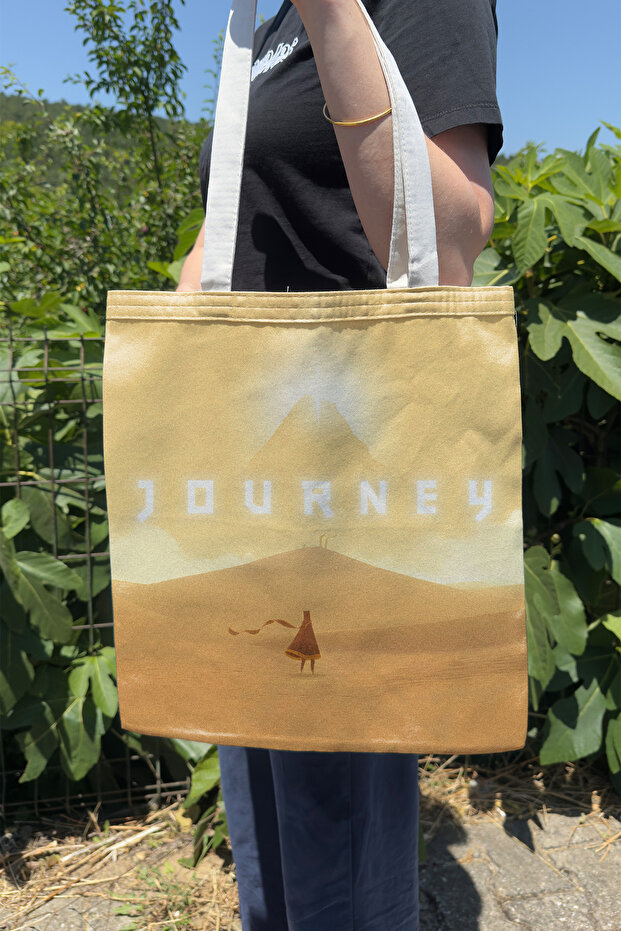 حقيبة قماشية مطبوعة على الوجهين من Journey V2، حقيبة كمبيوتر للألعاب وألعاب الفيديو