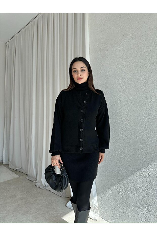 طقم تريكو ميريلا 8272 - أسود