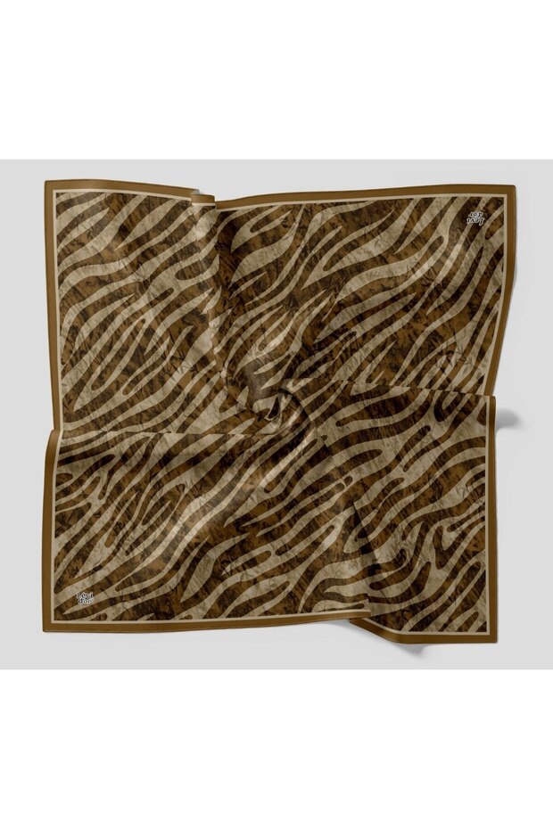 Women's Zebra Pattern Sparkling Crystal Scarf with Silk Feel