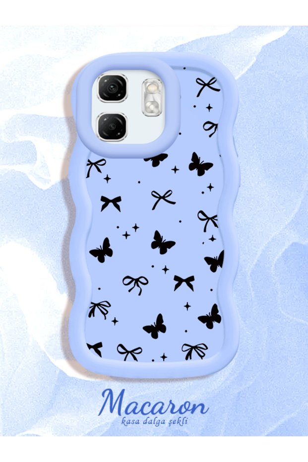 Infinix Hot 50I Compatible Slim Butterfly Bow Printed Soft Structure Daily Use Phone Case