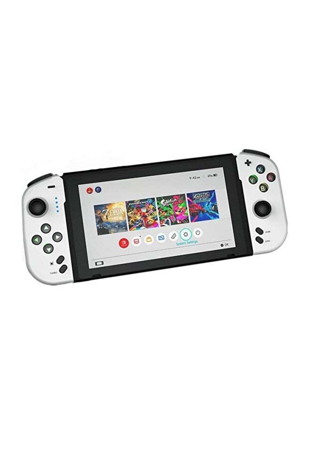 وحدة تحكم Joy Cons متوافقة مع نينتندو سويتش OLED، وحدات تحكم لاسلكية تدعم الاهتزاز المزدوج/الاستيقاظ/التحكم بالحركة - 2