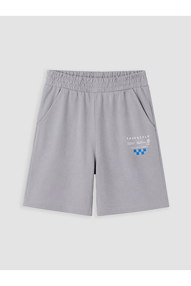 Nevavm Regular Fit Printed Boy's Shorts with Difference