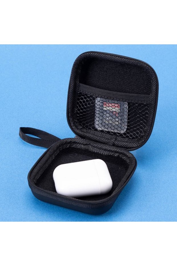 In-Ear Headphone Bag - In Ear Headphones Protective Case - Earphones Case Cover for Headphones in Black